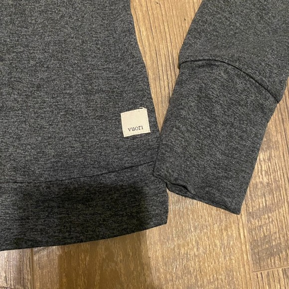 Vuori halo essential hoodie charcoal gray size S - Picture 3 of 10